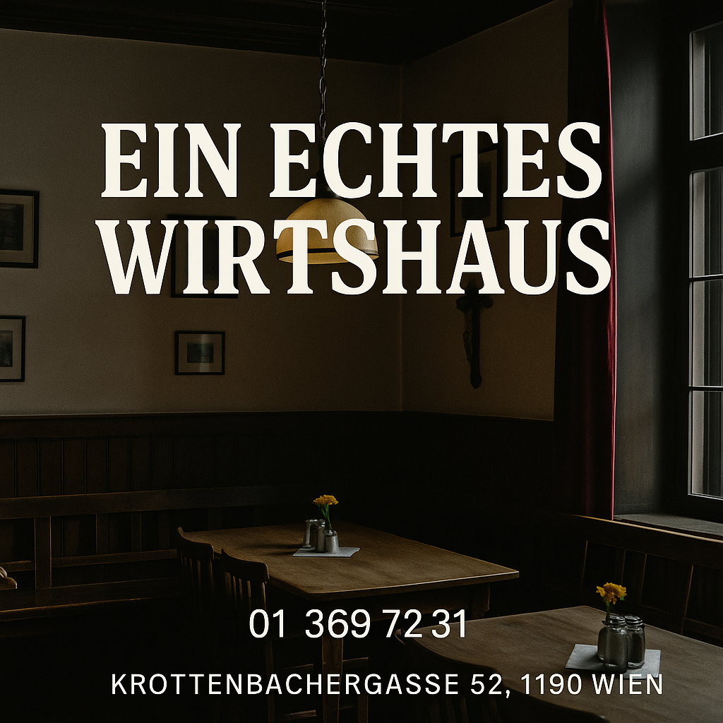 Gediegenes Wirtshaus-Interieur des Gasthaus s' Eckbeisl in Döbling — dunkle Holzvertäfelung, warmes Kerzenlicht, gedeckte Tische auf weißem Linnen